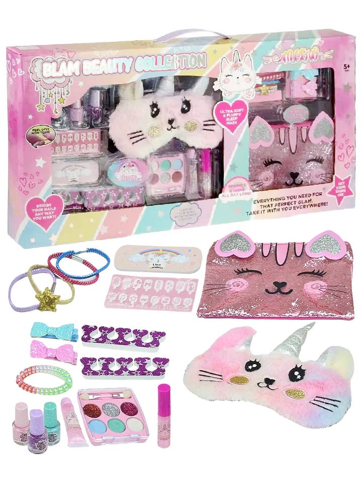 Kids Unicorn Kitty Cat Blam Beauty Purse Kit for wholesale by Cap Zone