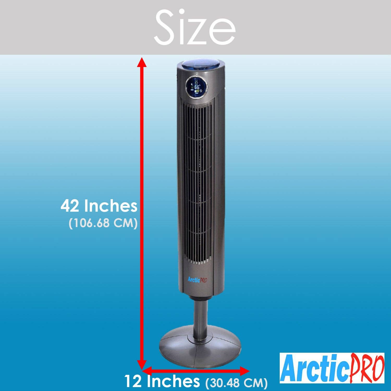 ShopBobbys - Wholesale Electric Fan - Arctic-Pro Digital Screen Oscillating Tower Fan with Remote6
