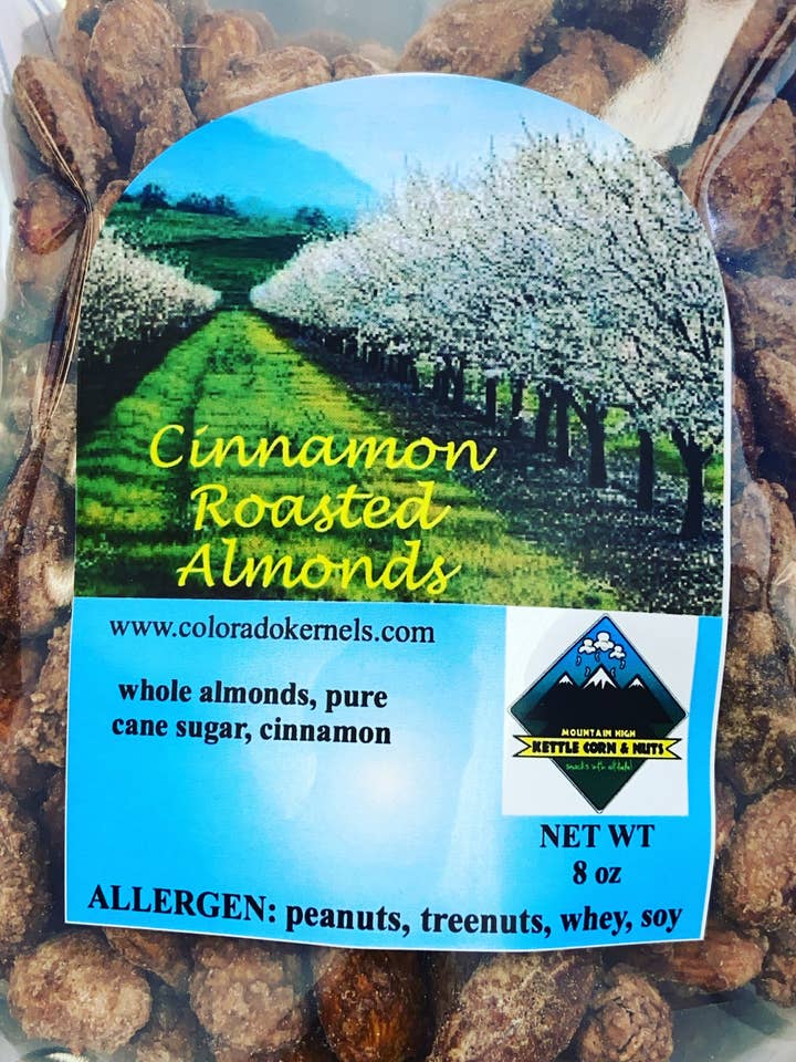 Cinnamon Roasted Almonds for wholesale by Colorado Kernels