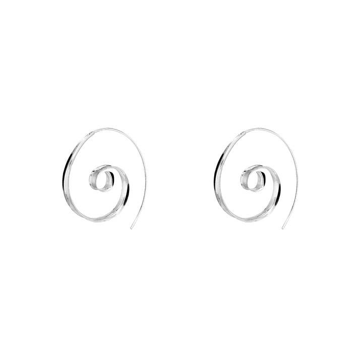 Sterling Silver Spiral Hoop for wholesale by SITA