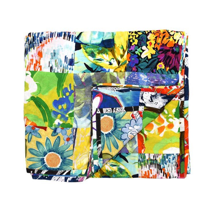 JAMS World – Edredão por atacado – Rayon Maxi Mix King Size Spread - Patchwork Variado6