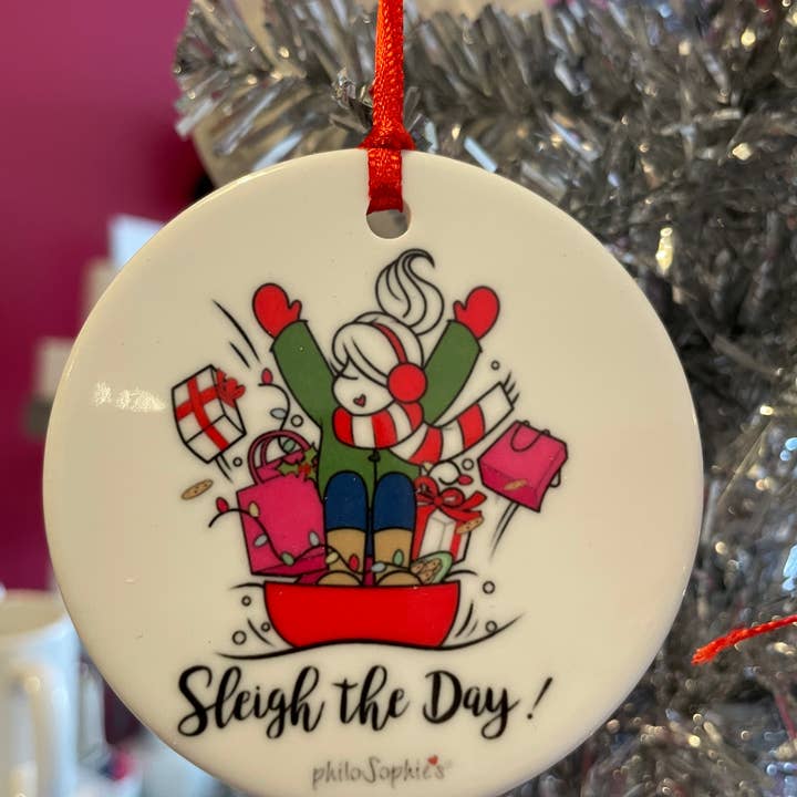 Ornement de Noël - Profitez de la journée en traîneau !, Shopping pour la vente par philoSophie's Stationery & Gifts