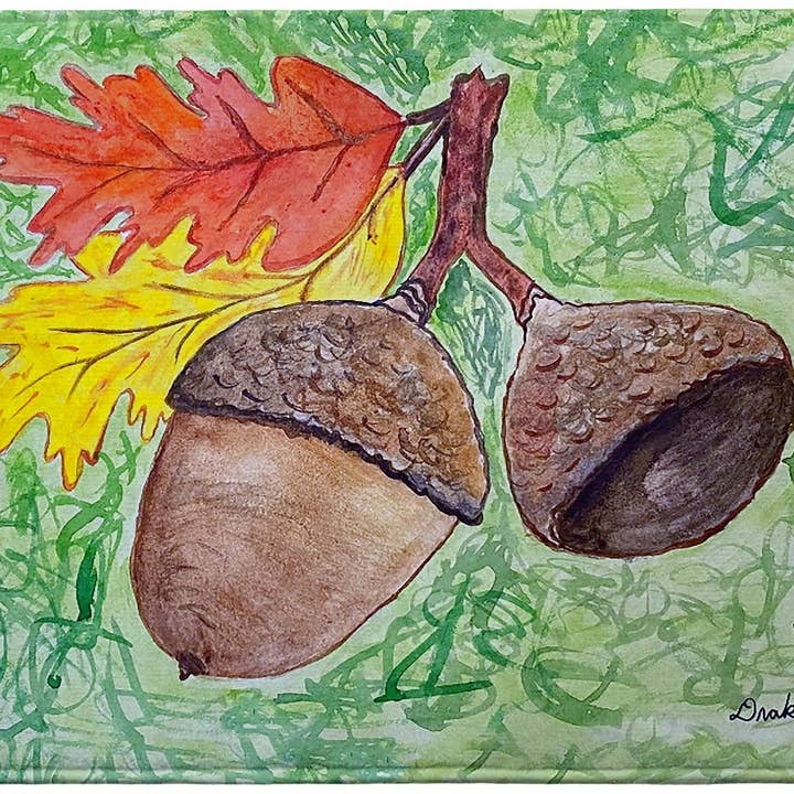 Drake's Acorns Bath Mat for wholesale by Betsy Drake Interiors