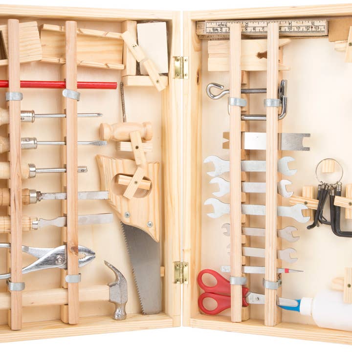 small foot - Wholesale Wood Toy - Kids - Toolbox "Deluxe"