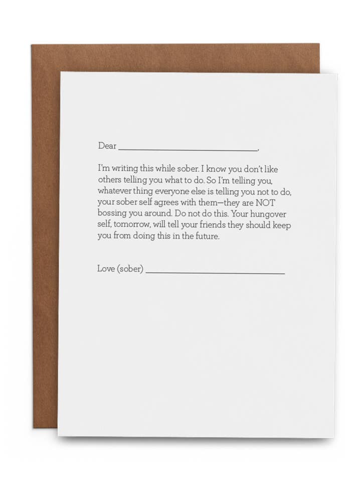 Caro Sober Me por atacado de The Lost Art of Stationery