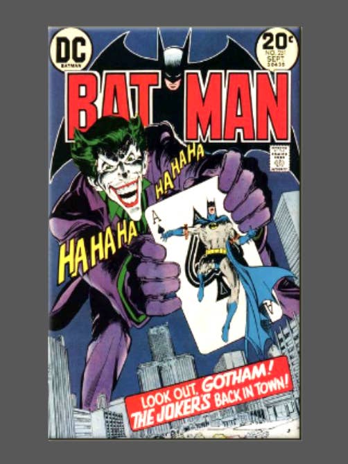 BATMAN, imán, chapa, espejo, cómic, JOKER, N.º 251 para venta al por mayor de Ba Ba Buttons