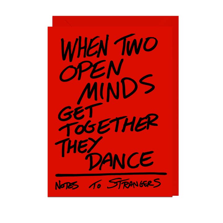 DUE MENTI APERTE SI INCONTRANO, Carta ROSSA per la vendita all'ingrosso da parte di Jolly Awesome