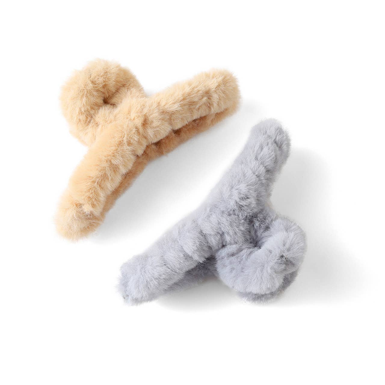 Selini New York - Vente Pince à cheveux – femme - Pince à cheveux à griffes en fausse fourrure, 2 pièces6