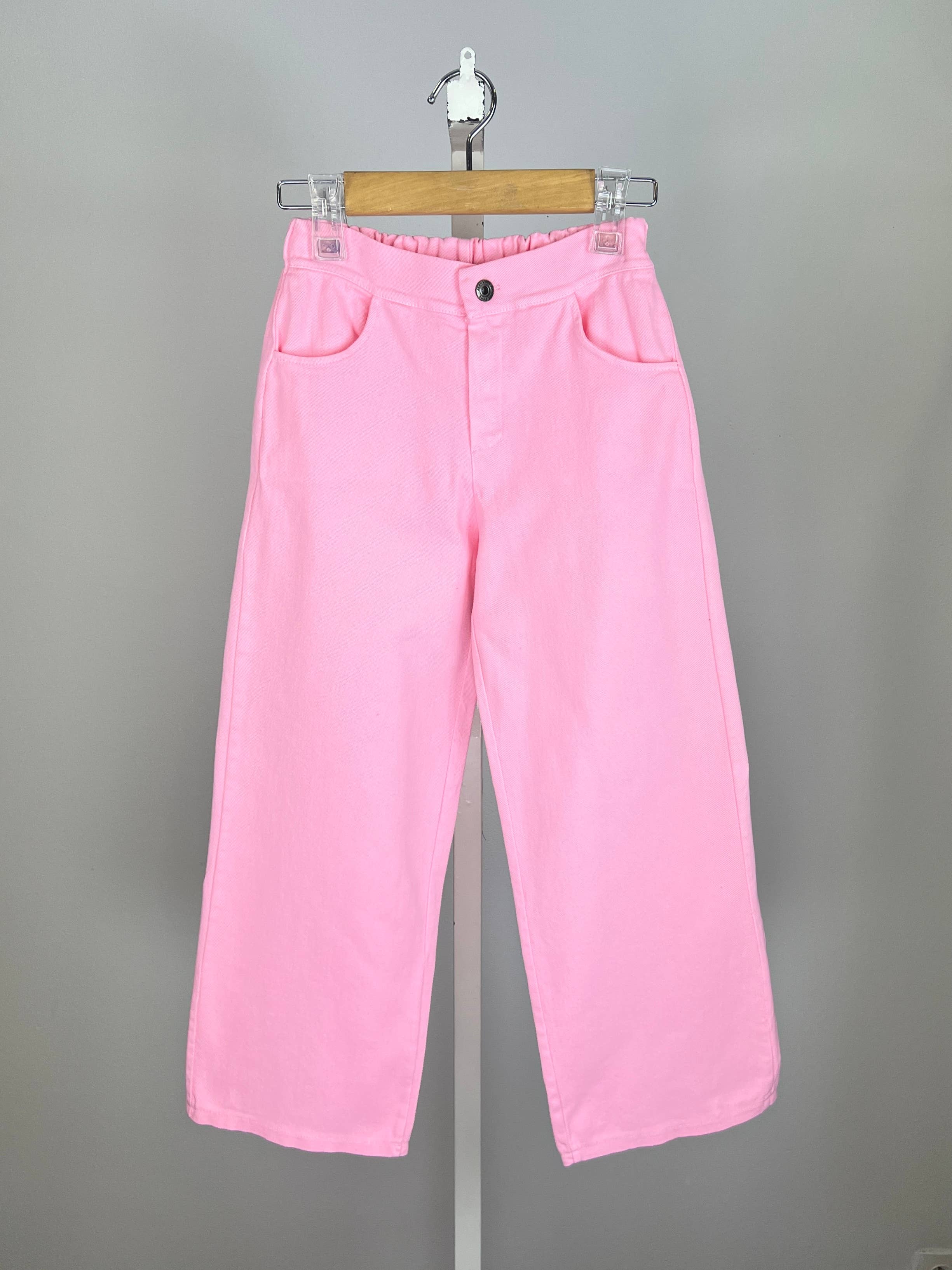 MINI MIGNON PARIS - Wholesale Pants - Kids - Girl's elastic high waist cotton loose-fitting pants7