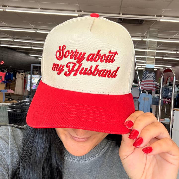 Sorry about my husband hat for wholesale by Gabriel Clothing Co