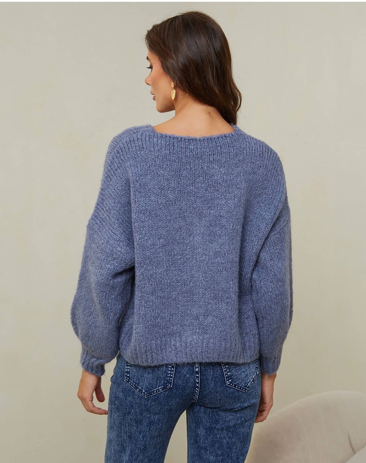 LÉA & LUC - Vente Cardigan – femme - Gilet cardigan col en V et motif fleur REF. 3077920