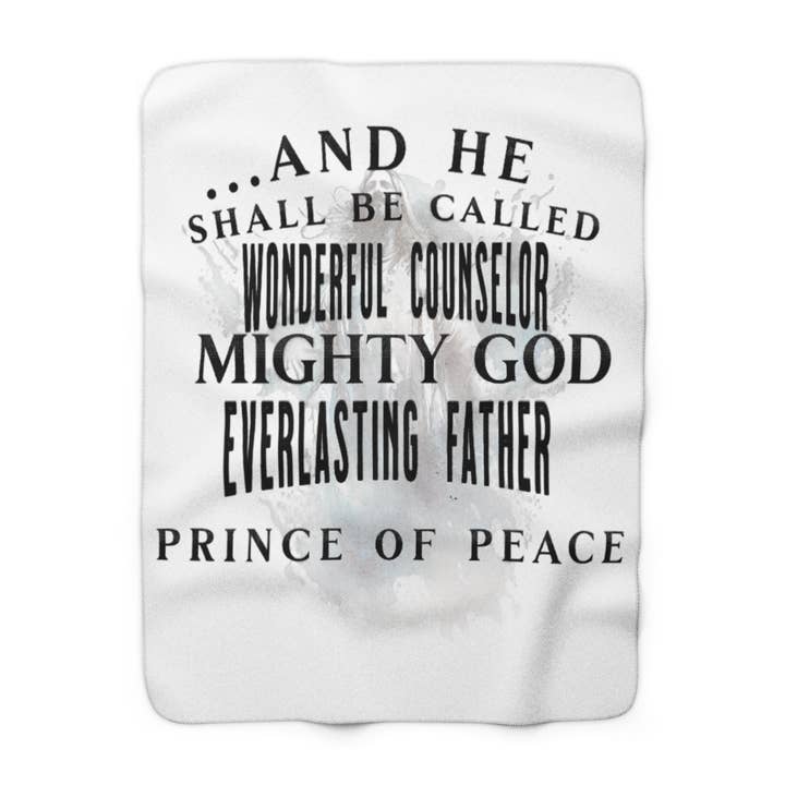 Manta Inspiradora de Forro Polar Sherpa Cristiano para venta al por mayor de LadyKCreations1