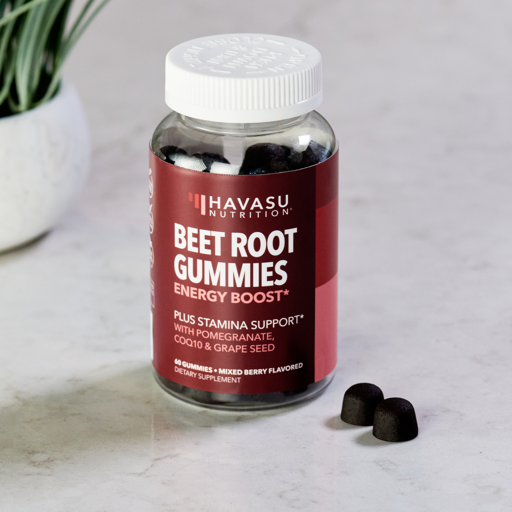 Havasu Nutrition - Wholesale Oral Supplement/Vitamin - Beet Root Energy Gummies 60ct - Natural Wellness Gummies2