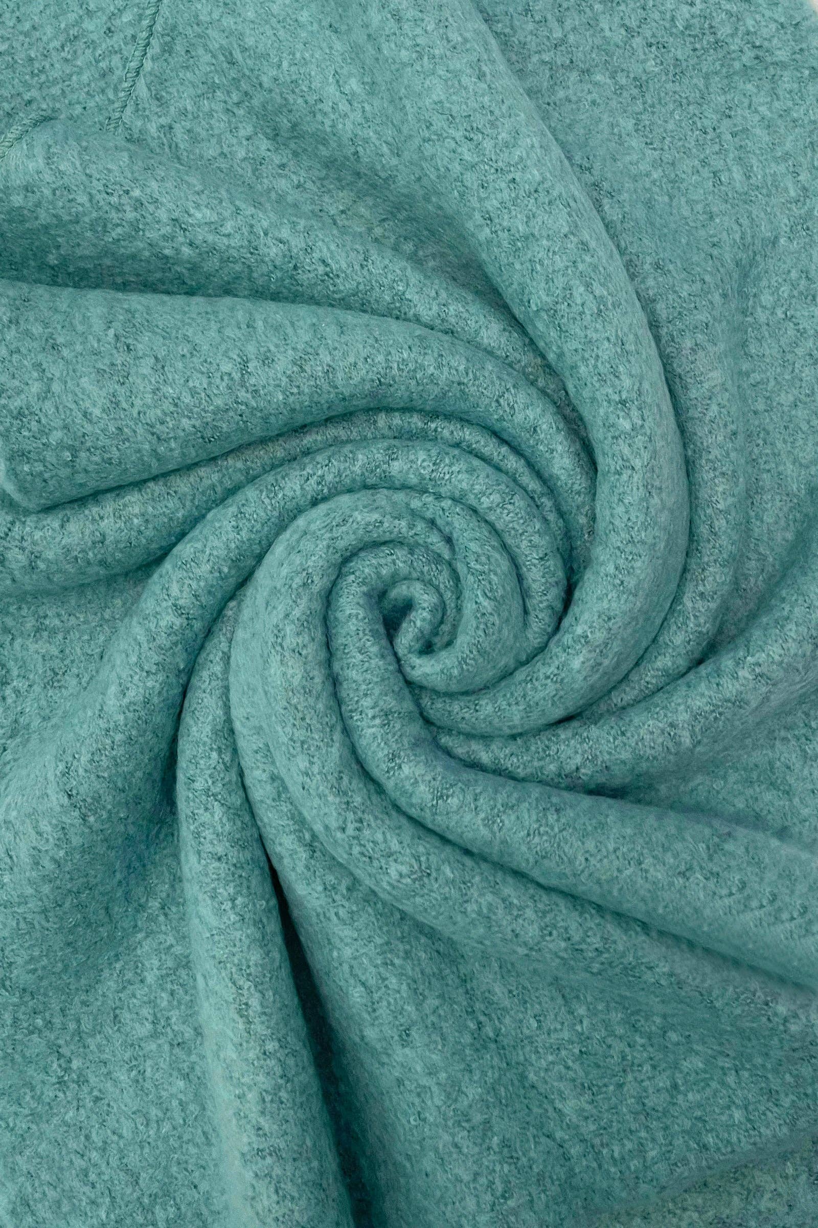 Fashion Scarf World - Wholesale Scarf - Women's - Plain Boucle Diagonal Edge Wool Scarf26