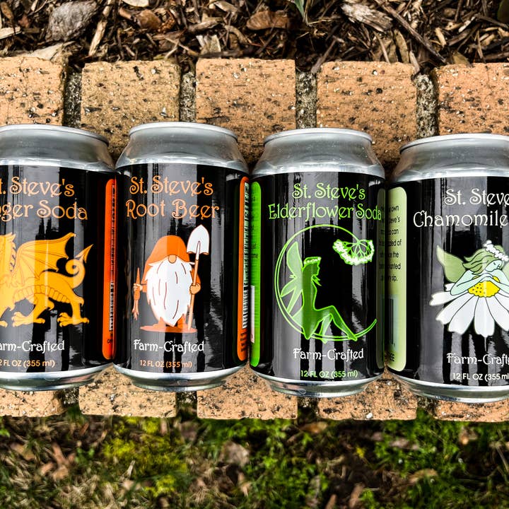 St. Steve's Farm-Crafted Beverages - Wholesale Soda/Carbonated Drink - Soda- 4 Flavor Mixed Case