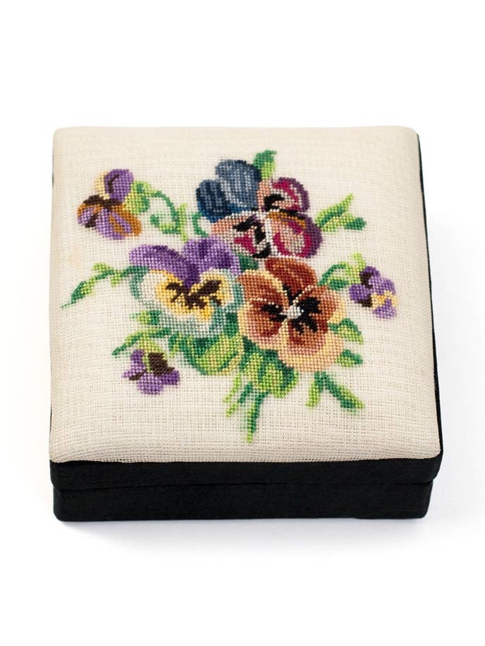 Svart kvadratisk petit point-bukettask för wholesale av Value Arts