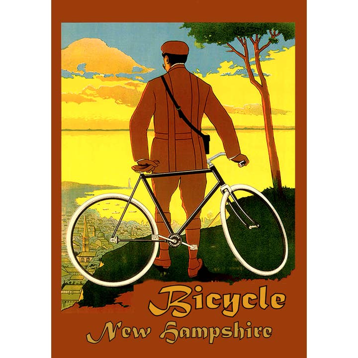New Hampshire Trail Bicycle Travel Poster 16x24 Off Road for wholesale by BMS BIZ