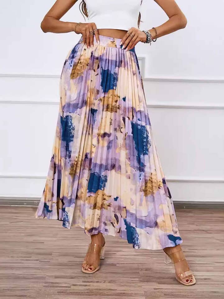 Jupe plissée imprimée pour la vente par Wholesalesir