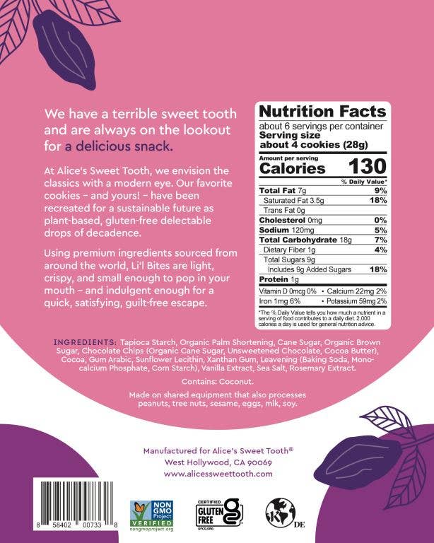 Alice's Sweet Tooth - Wholesale Cookie - Double Chocolate Cookie Bites1