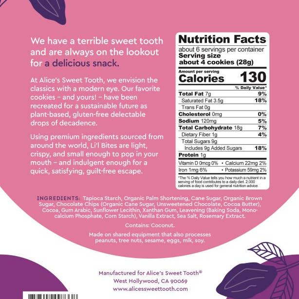 Alice's Sweet Tooth - Wholesale Cookie - Double Chocolate Cookie Bites1