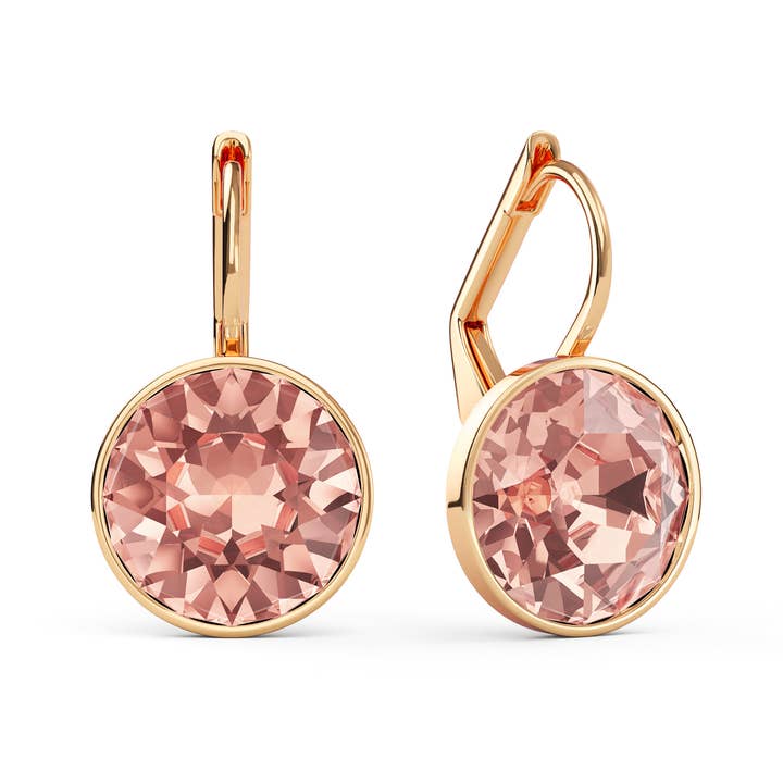 Bella Earrings with 4 Carat Vintage Rose Rose Gold Plated for wholesale by My Jewellery Story