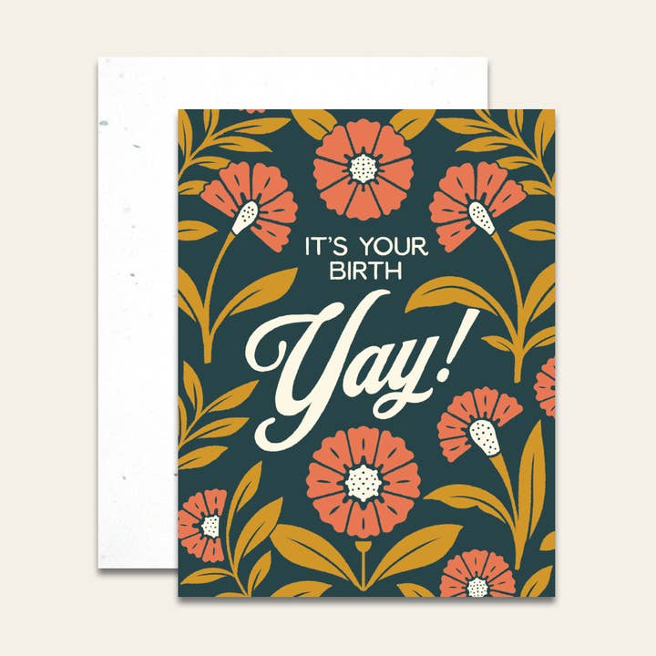 Birth-YAY! | Greeting Card for wholesale by Hollis Callas