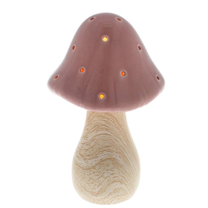 Mushroom Glow Lamp Medium Pink for wholesale by Joe Davies