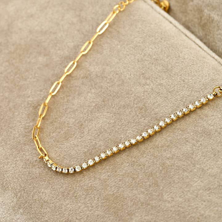 Blueyejewelry - Wholesale Link & Chain Bracelet - 18k Gold Bracelets - Gold Beaded, Paperclip, Tennis Bracelet
