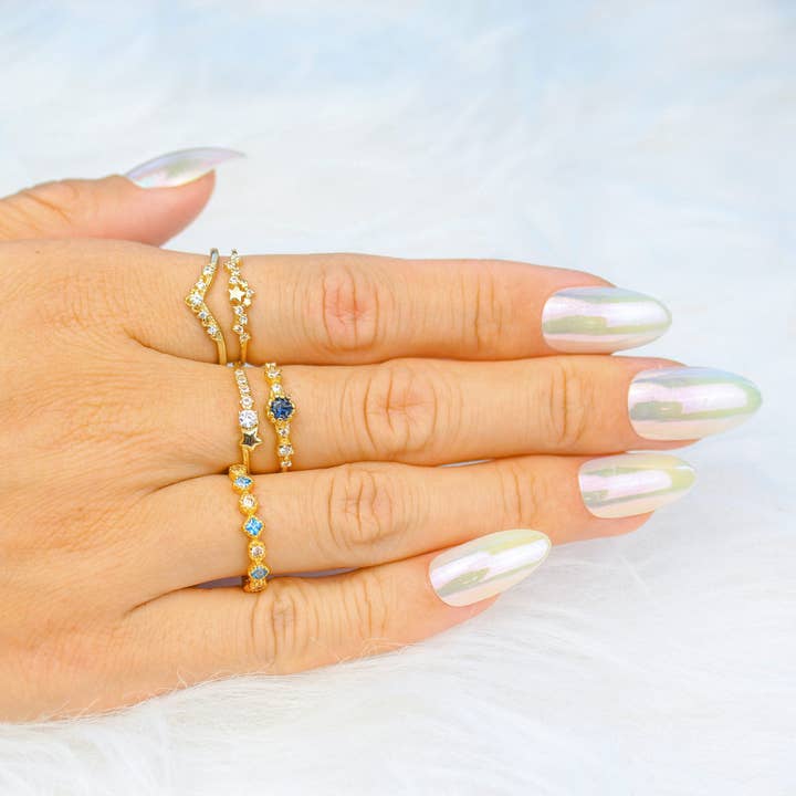 Blue Gem Ring for wholesale by MiniDes