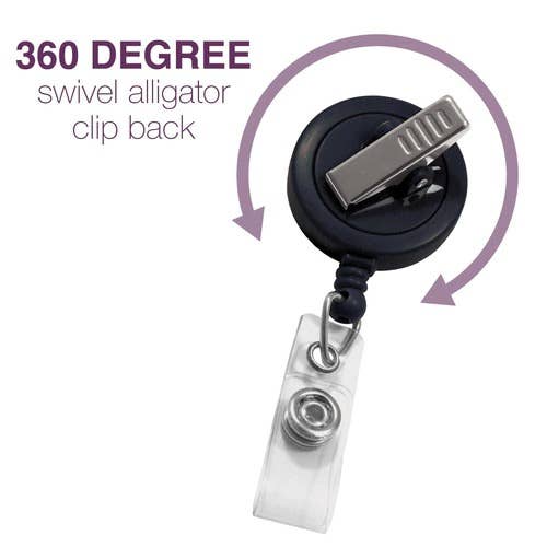 Bonitas International - Wholesale Badge Accessory - Women's - Basic Silver Retractable Badge Reel