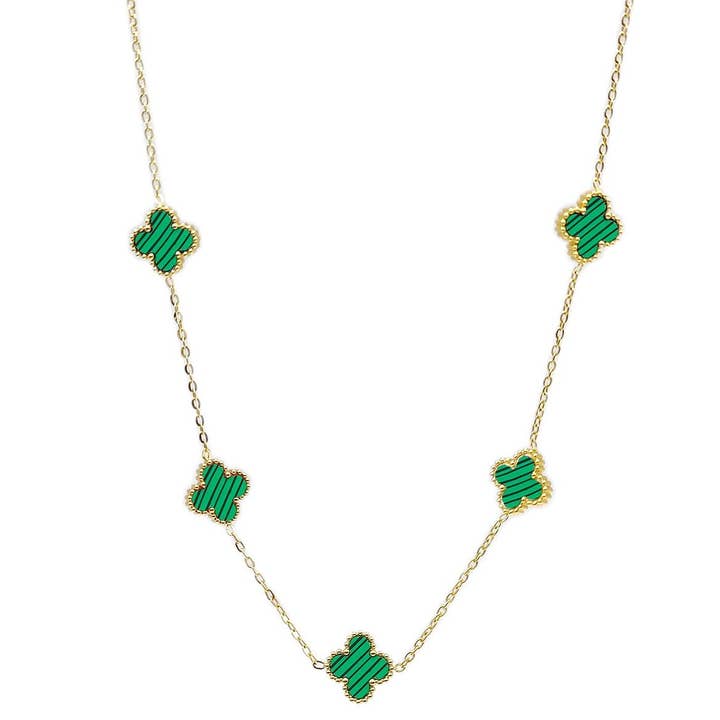 Diacly - Wholesale Pendant/Charm Necklace - Clover Chain Necklace Pendant Charm4