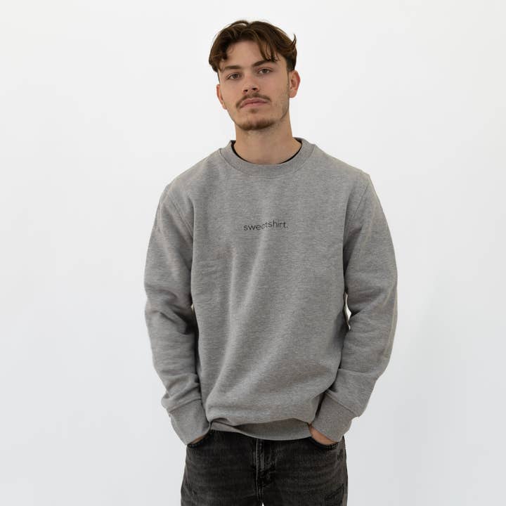 simple. sweatshirt. grey-marl. for wholesale by simple. panda