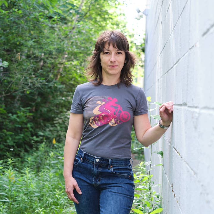 Camiseta de mujer Mountain Bike, cola de caballo de asfalto para venta al por mayor de Vital Industries