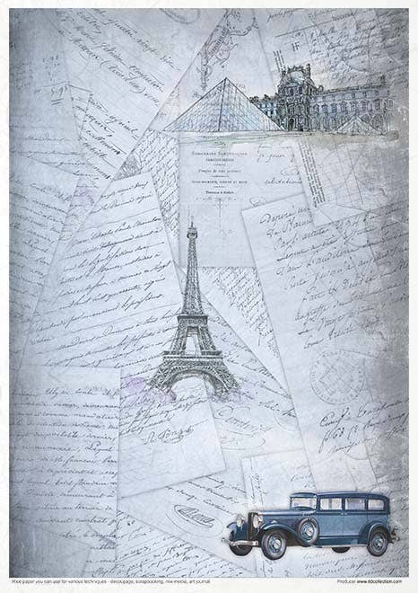 ITD Collection – material para artesanato por atacado – RP022 - Conjunto Criativo de Papel de Arroz - 11 peças x A4 / 8,27x11,7 pol.7