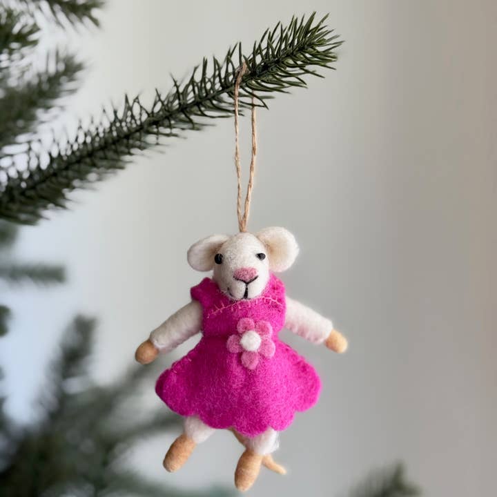 Ganapati - Wholesale Ornament - Felt Mouse Family Christmas Ornament1