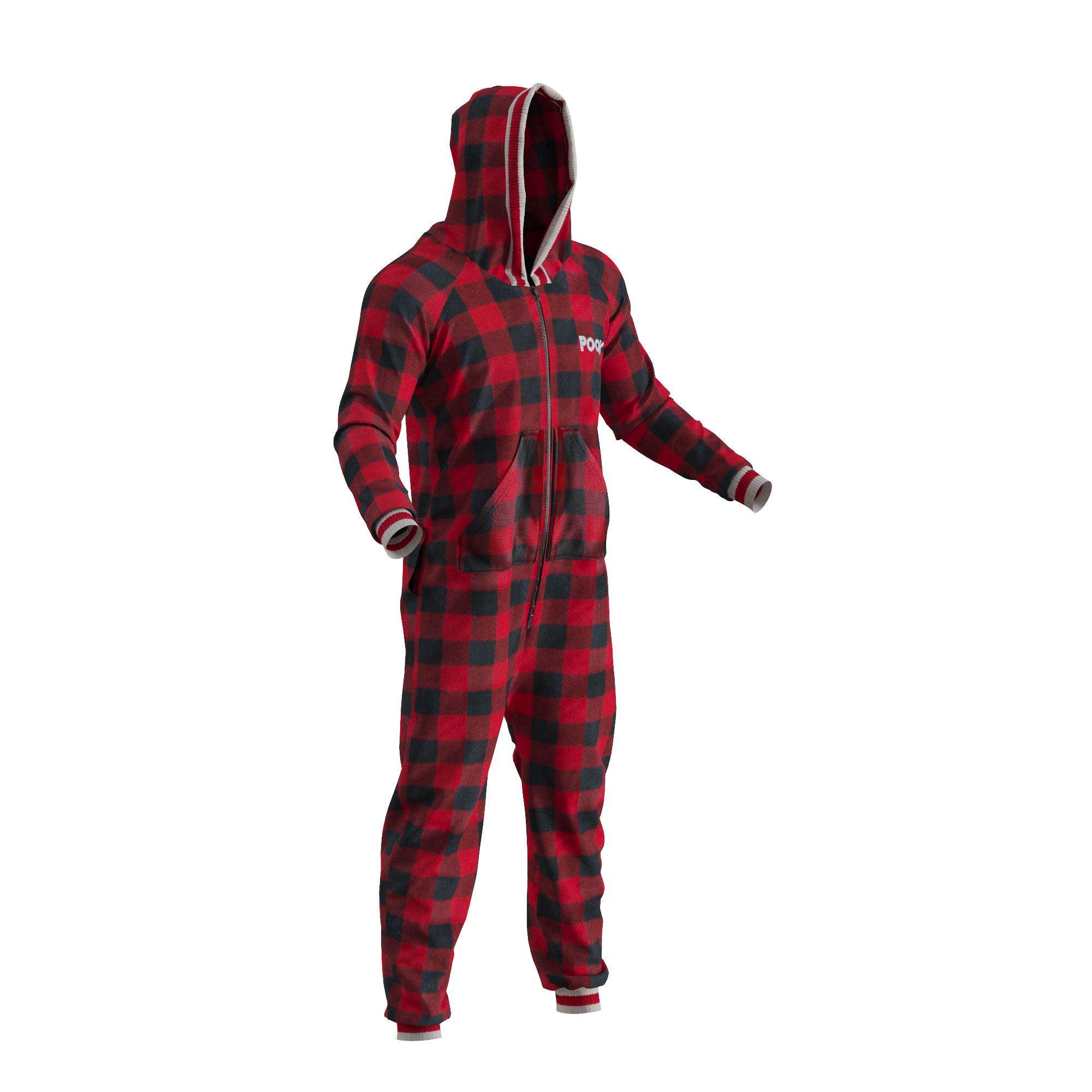 POOK - Wholesale Onesie - Unisex - Pook Onesie - Red (Adult Unisex)18