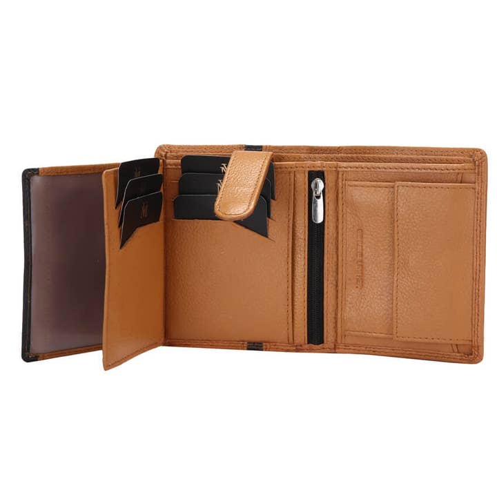 VeraMay – wholesale Plånbok – Herr – MS2 Vera May Tan äkta kohud läder Herr Sportplånbok1