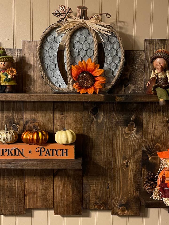 Three tired wall shelf for wholesale by Julie and bills crafts