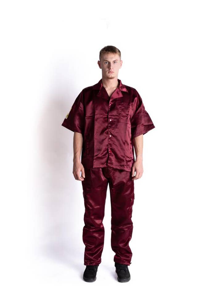 Paris - Cargo Pants Red Bordeaux for wholesale by Firma