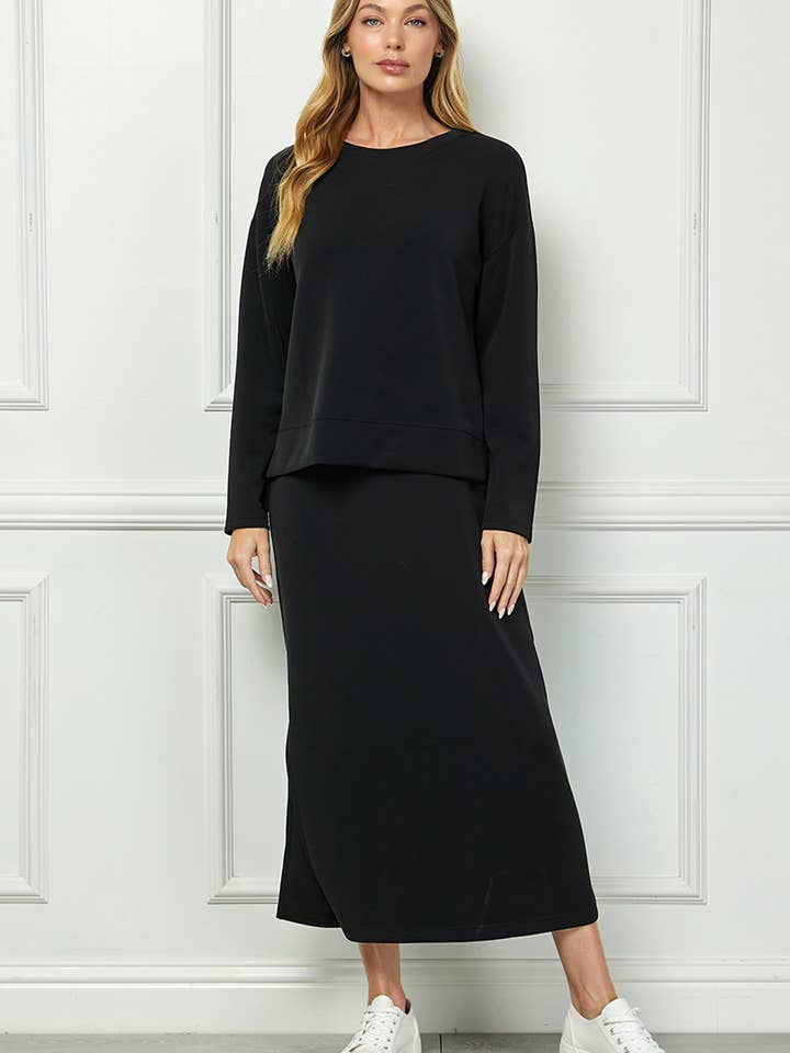 D5908 2-Piece Tank Dress Set with Long-Sleeve Top for wholesale by See and Be Seen