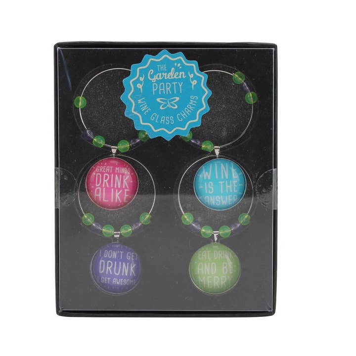 CGB Giftware - Wholesale Wine charm - Garden Party Wine Glass Charms2