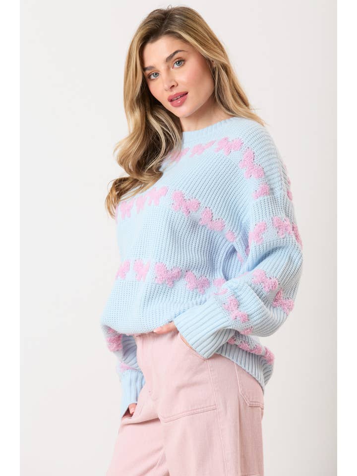 Peach Love California - Wholesale Tunic Sweater - Women's - Loose Fit Acrylic Sweater