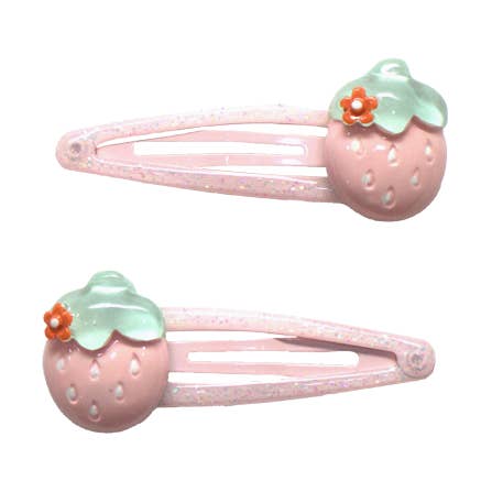 Dekorative hårspænder til børn - Jordbær for engroshandel hos Yuko B