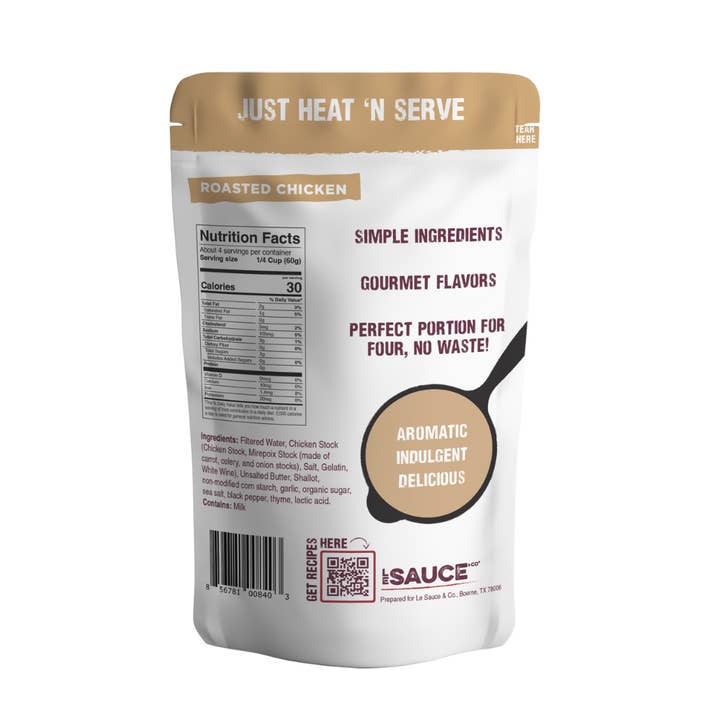 Le Sauce & Co. - Wholesale Sauce - Le Sauce & Co. 4 Serving Roasted Chicken Gourmet Gravy1