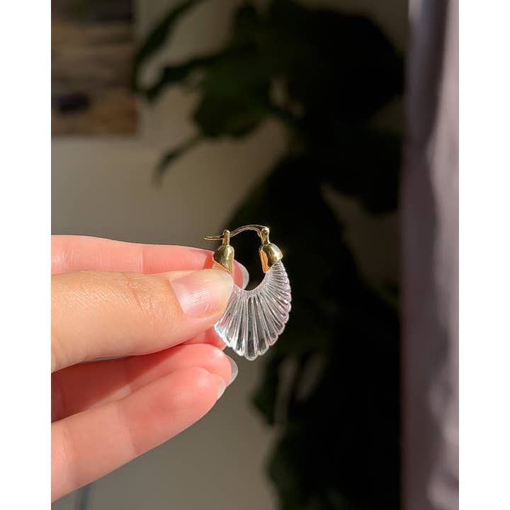 Clay & Fern Co. - Wholesale Dangle Earrings - Valentina Earrings - Clear4