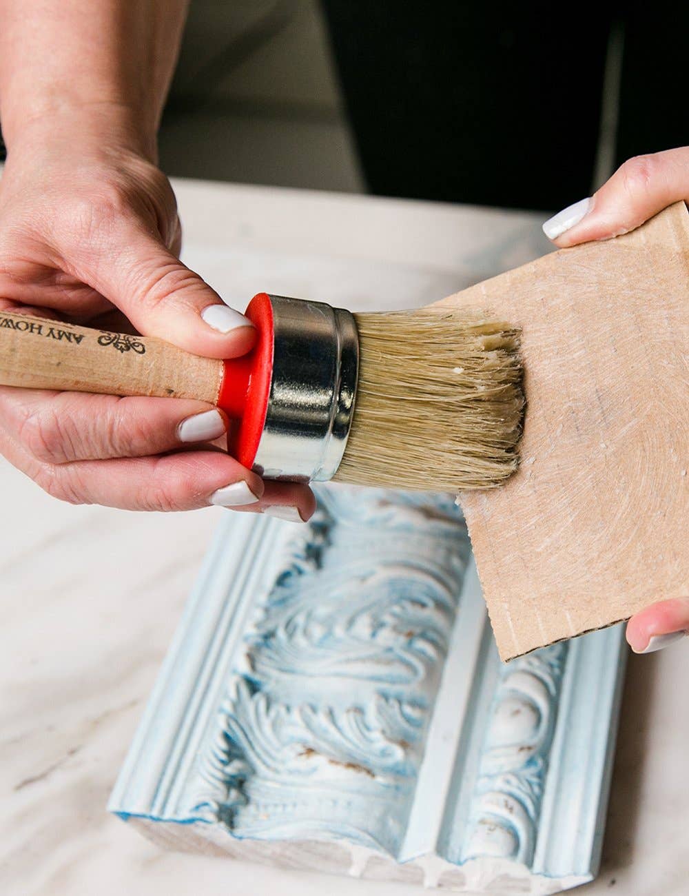 Amy Howard at Home – Engroshandel Maling/vokspensel – Rund svinehårbørste - 2"1