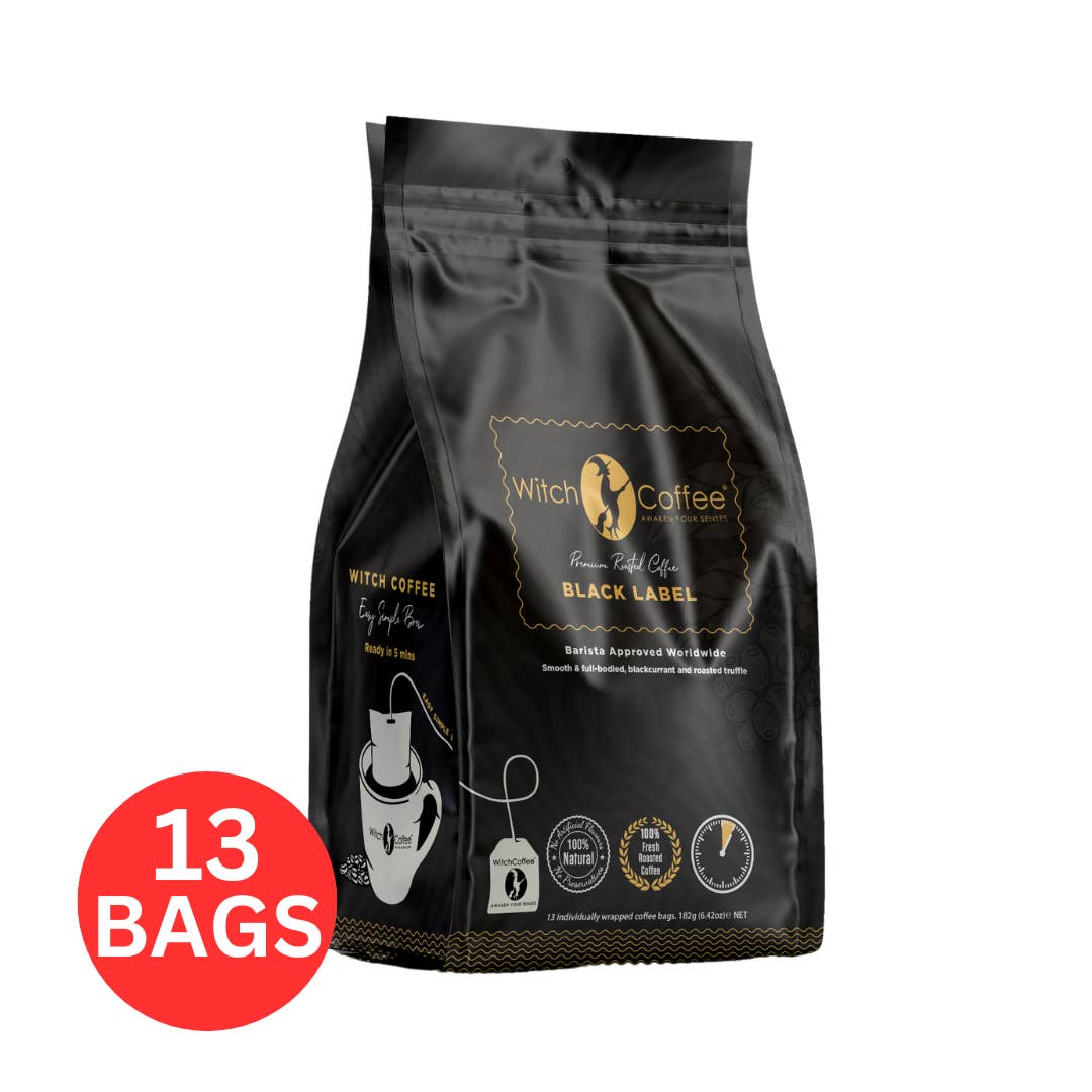 WITCH COFFEE (Montre Australia Pty Ltd) - Wholesale Ground coffee - Witch Coffee - Black Label Single-Serve Drip Coffee Bags