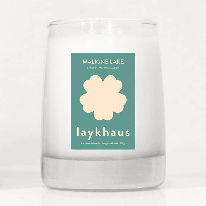 Amber + Wildflowers - Maligne Lake Candle for wholesale by Laykhaus