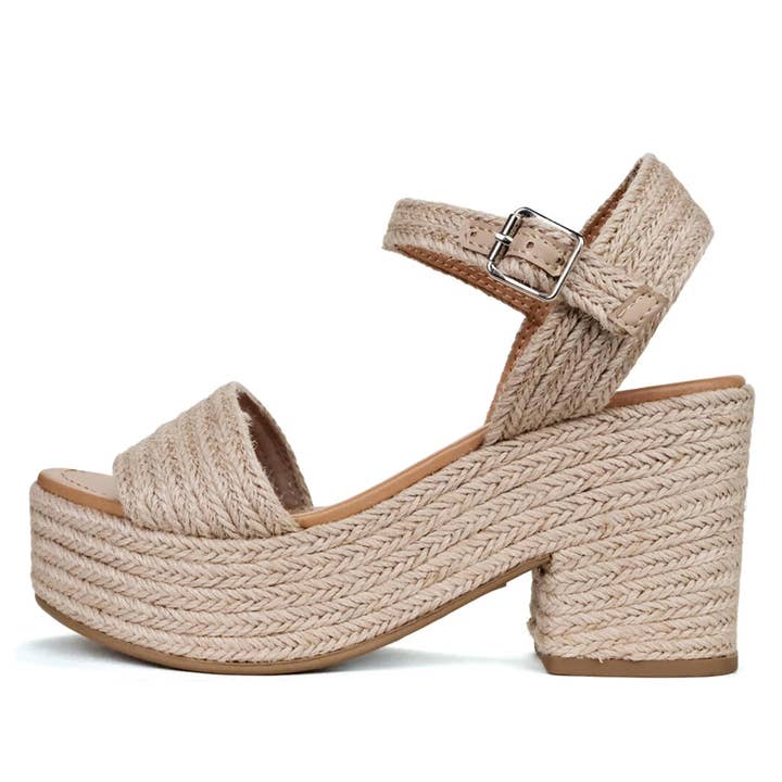 Mars Sky Shoes Wholesale - Wholesale Platform Heels - Women's - Soda Women Espadrille Chunky Platform Braided Sandals