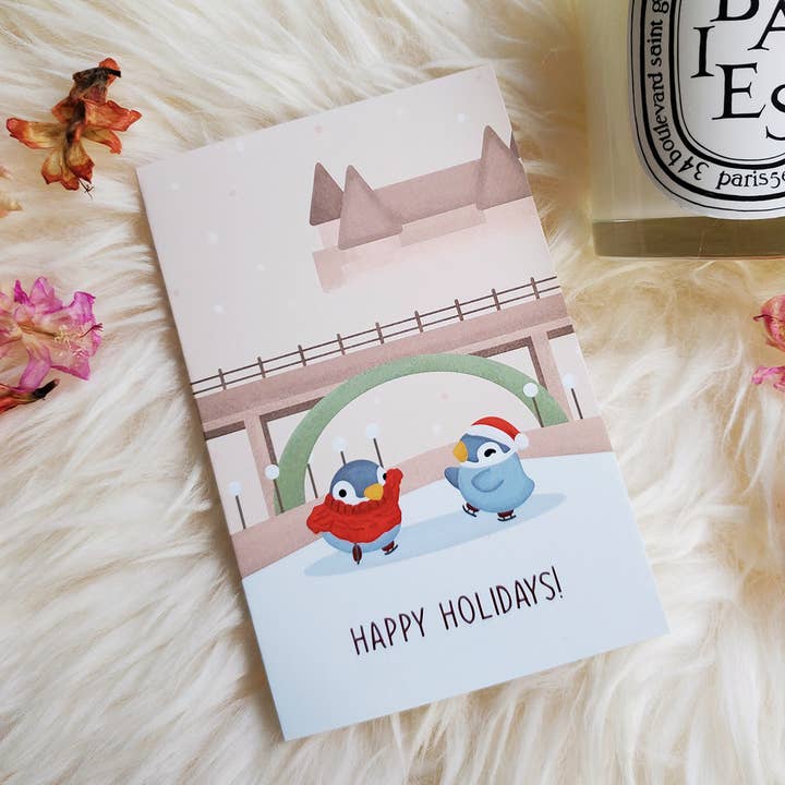 Canadian Christmas Card - Ottawa White Christmas Canal Card for wholesale by Science cobs